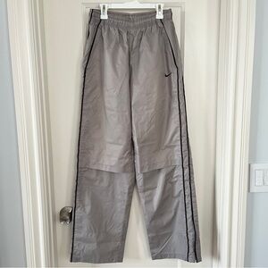 Nike Men’s Vintage Nylon Windbreaker Track Pants Gray Medium